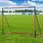 KAIHAOWIN Fußballtor - Fussball Tor mit Allwetternetz - Stahlrahmen - Fußballnetzdas für Alle Altersgruppen- Schnelle Montage und langlebiges - Sporttrainingstor für Hinterhof drinnen und draußen