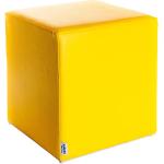 Gelbe Moderne kaikoon Sitzhocker aus Kunstleder Breite 0-50cm, Höhe 0-50cm, Tiefe 0-50cm 