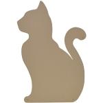 KalaMitica Katze Design Magnetische Kreidetafel aus Stahl, Farbe: Beige, Größe: 56x38x0,12cm