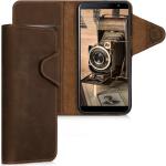 Braune Samsung Galaxy J6+ Cases Art: Geldbörsen aus Leder 