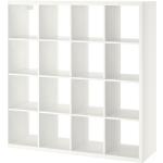 Weiße IKEA Kallax Bücherregale Breite 100-150cm, Höhe 100-150cm, Tiefe 0-50cm 