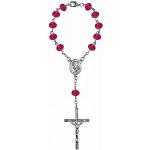 Pinke Kaltner Präsente Rosenkränze & Gebetsketten aus Glas für Damen 