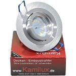 Kamilux LED Einbaustrahler aus Aluminium schwenkbar GU10 