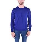 Reduzierte Royalblaue Elegante Kangra Cashmere Rundhals-Ausschnitt Herrensweatshirts Größe XXL 