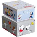 Die Peanuts Snoopy Faltboxen aus Pappe mit Tragegriffen 2-teilig 