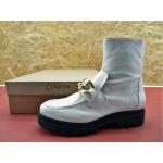 Kanna KIARA Damen Schuhe Plateau Chelsea Boots Stiefel Stiefeletten Weiß Gr.39