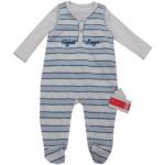 Blaue Kanz Strampler mit Shirt aus Baumwolle für Babys Größe 56 2-teilig 