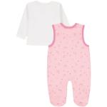 Reduzierte Pinke Langärmelige Kanz Strampler mit Shirt aus Baumwolle maschinenwaschbar für Babys Größe 56 