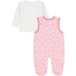 Reduzierte Pinke Langärmelige Kanz Strampler mit Shirt aus Baumwolle maschinenwaschbar für Babys Größe 68 