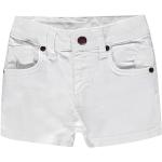 Reduzierte Weiße Kanz Jeans Shorts für Kinder mit Reißverschluss aus Baumwolle für Mädchen Größe 116 