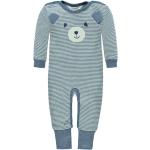 Kanz Overall Schlafanzug Streifen Teddy blau 56