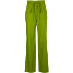 Reduzierte Grüne KAOS Palazzo-Hosen aus Leinen für Damen Größe S 
