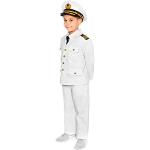 Weiße Maskworld Kapitän-Kostüme aus Baumwolle für Kinder 