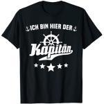 Kapitän Motorboot Geschenk Männer Fun Sprüche Boot Zubehör T-Shirt