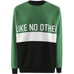 Grüne Kappa Authentic Herrensweatshirts Größe S 