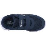 Marineblaue Kappa Low Sneaker mit Klettverschluss aus Textil leicht für Kinder Größe 33 