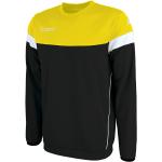 Schwarze Bestickte Color Blocking Kappa Rundhals-Ausschnitt Herrensweatshirts Größe 3 XL für den für den Herbst 