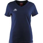 Marineblaue Kurzärmelige Kappa T-Shirts für Damen 