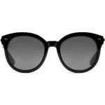 Schwarze Runde Runde Sonnenbrillen für Damen 