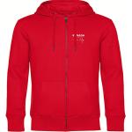 multifanshop Kapuzen Sweatshirt Jacke - Kanada - Herzschlag, rot, Größe M