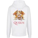 Kapuzenpullover F4NT4STIC "Queen Band Classic Crest Logo" weiß Herren Pullover
