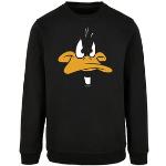 Schwarze F4nt4stic Looney Tunes Daffy Duck Herrenhoodies & Herrenkapuzenpullover mit Schweinemotiv Größe XS 