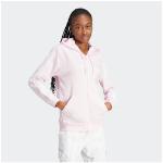 Reduzierte Pinke adidas Sportswear Zip Hoodies & Sweatjacken mit Kapuze für Damen Größe XS 