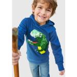 Blaue Kidsworld Kinderhoodies & Kapuzenpullover für Kinder mit Glitzer für Jungen Größe 146 