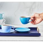 Blaue Karaca Runde Teetassen Sets aus Porzellan 6 Personen 