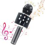 Karaoke Kabelloses Mikrofon für Kinder, beliebtes kabelloses Bluetooth-Mikrofon mit Lautsprecher, Handmikrofone für Kinder, Jungen, Mädchen, Lernspielzeug