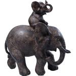 Reduzierte Schwarze Kolonialstil KARE DESIGN Elefanten Figuren 