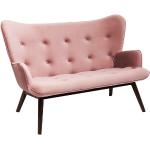 Rosa KARE DESIGN Velvet Zweisitzer-Sofas aus Textil Breite 100-150cm, Höhe 50-100cm, Tiefe 50-100cm 2 Personen 
