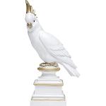 Reduzierte Weiße 37 cm KARE DESIGN Tierfiguren mit Papageienmotiv aus Kunststein 