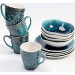 Blaue KARE DESIGN Frühstückssets aus Keramik 12-teilig 