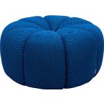 Blaue KARE DESIGN Runde Sitzhocker aus Textil Breite 0-50cm, Höhe 0-50cm, Tiefe 0-50cm 