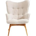 Reduzierte Cremefarbene Moderne KARE DESIGN Lounge Sessel aus Massivholz Breite 50-100cm, Höhe 50-100cm, Tiefe 50-100cm 