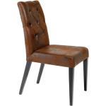 Hellbraune Vintage KARE DESIGN Vintage Esszimmerstühle & Küchenstühle aus Massivholz Breite 0-50cm, Höhe 0-50cm, Tiefe 0-50cm 