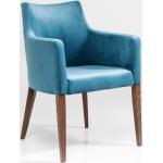 Reduzierte Blaue KARE DESIGN Designer Stühle lackiert aus Stoff gepolstert 