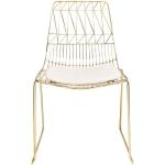 Goldene KARE DESIGN Designer Stühle aus Metall Breite 50-100cm, Höhe 50-100cm, Tiefe 50-100cm 