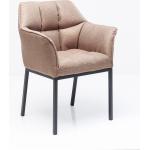 Reduzierte Braune Moderne KARE DESIGN Designer Stühle aus Stoff 