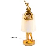 Goldene KARE DESIGN Designer Tischlampen aus Kunststein 