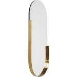 Kare-Design WANDSPIEGEL , Gold, Messing , Metall, Glas , oval , 50.2x114.4x5 cm , Schlafzimmer, Spiegel, Wandspiegel