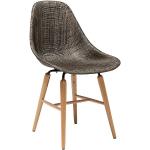 Braune Skandinavische KARE DESIGN Designer Stühle aus Holz Breite 0-50cm, Höhe 50-100cm, Tiefe 50-100cm 