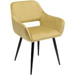Gelbe Moderne KARE DESIGN Armlehnstühle aus Textil Breite 50-100cm, Höhe 50-100cm, Tiefe 50-100cm 