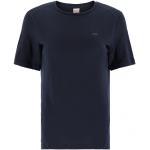 Reduzierte Blaue Kurzärmelige Kari Traa T-Shirts aus Wolle für Damen Größe L 