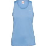 Hellblaue U-Ausschnitt Tank-Tops aus Polyester für Damen Größe L für den für den Sommer 