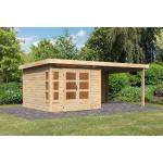Moderne Gartenbüros imprägniert 28mm aus Massivholz mit Pultdach Ständerbauweise 