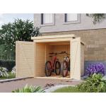 Reduzierte KARIBU Holzfahrradboxen Für 3 Fahrräder 