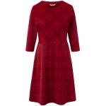 Reduzierte Rote Karo 3/4-ärmelige TCHIBO Nachhaltige Karierte Kleider für Damen Größe XL 