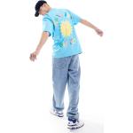 Reduzierte Blaue Oversize Kurzärmelige Karl Kani T-Shirts für Herren Größe S 
